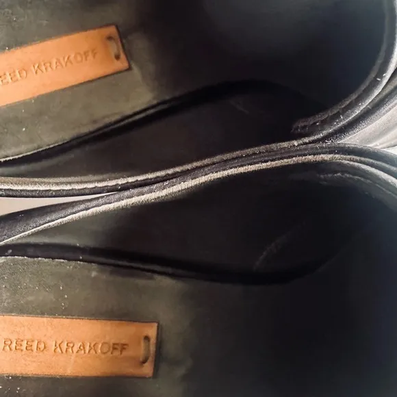 Y2K Reed Krakoff Loafers Womens 8 | EU 38 1/2 Black Leather Italy