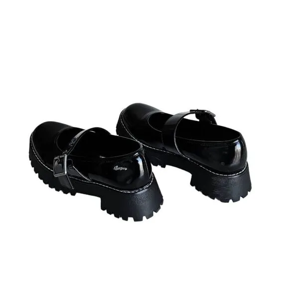 y2k goth chunky loafers