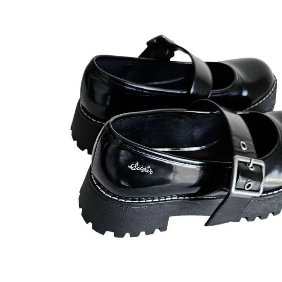 y2k goth chunky loafers