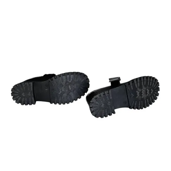 y2k goth chunky loafers