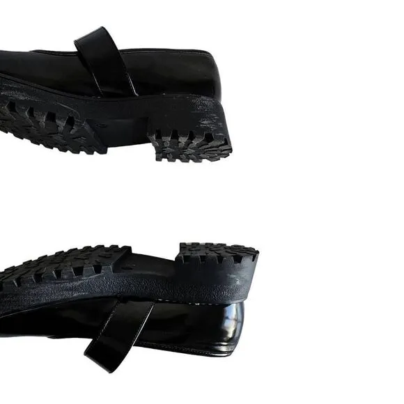 y2k goth chunky loafers