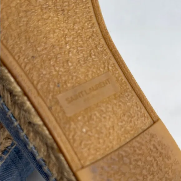 YSL Gray Espadrilles