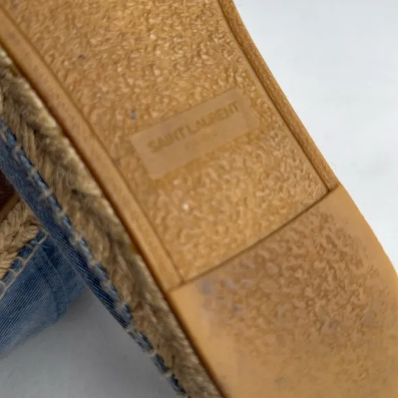YSL Gray Espadrilles