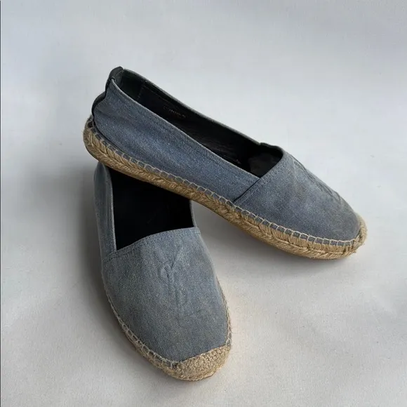 YSL Gray Espadrilles