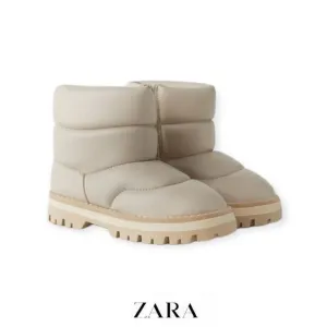 ZARA Kids | Off White | QUILTED BOOTS