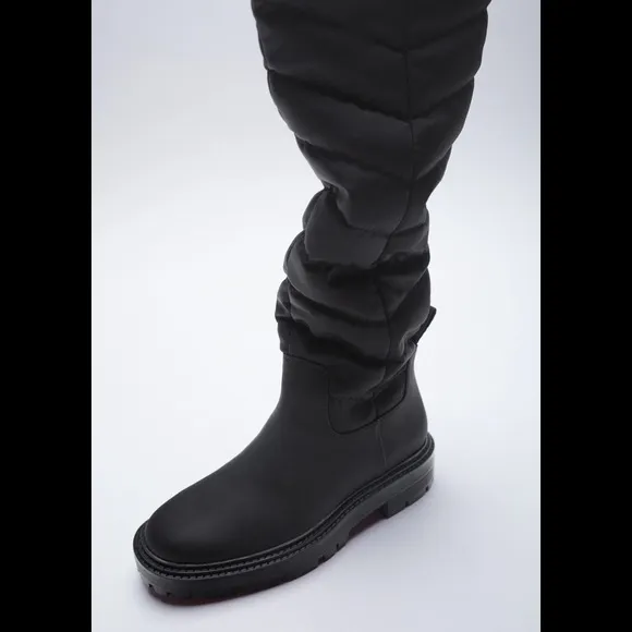 ZARA Quilted Boots