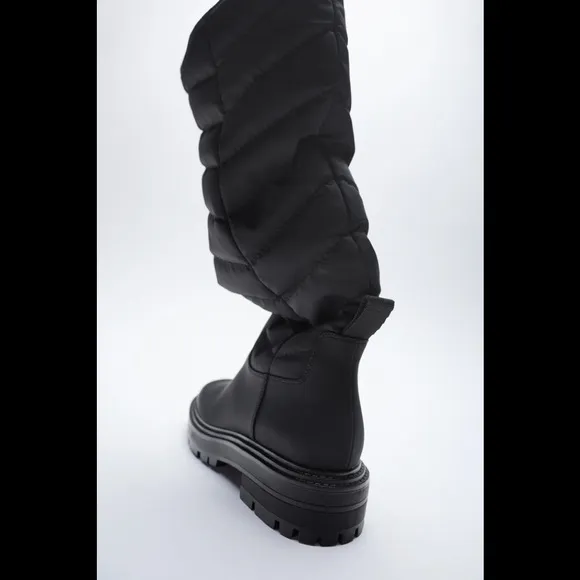 ZARA Quilted Boots
