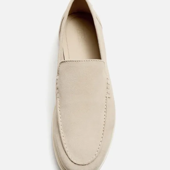 Zara soft 💯 genuine leather loafers paid 180$ size EU 45