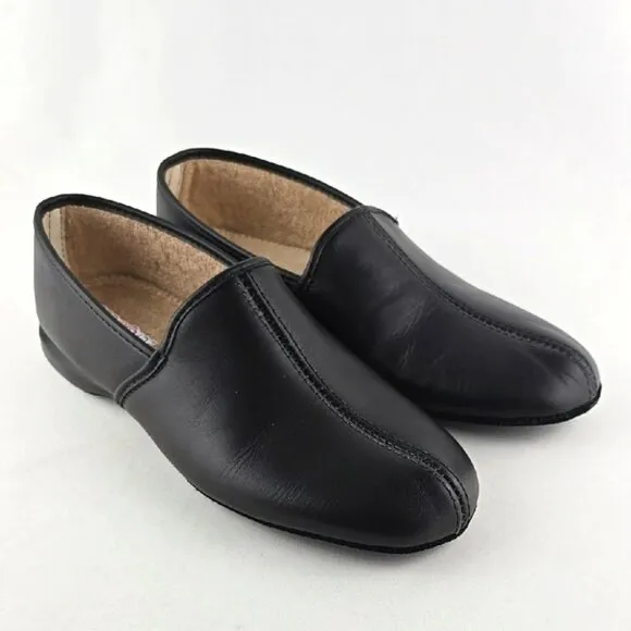 Zero Stress Men's Black Matt Lightweight Slip-On Loafers Rounded Toe Size 7W