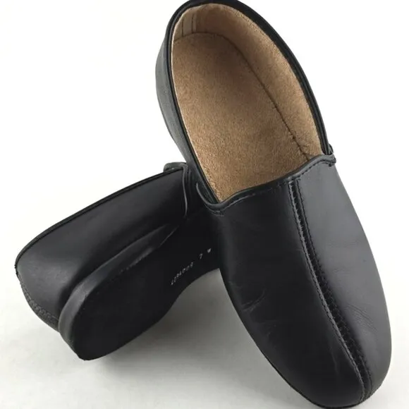 Zero Stress Men's Black Matt Lightweight Slip-On Loafers Rounded Toe Size 7W