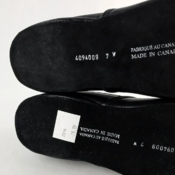 Zero Stress Men's Black Matt Lightweight Slip-On Loafers Rounded Toe Size 7W
